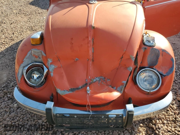 1972 Volkswagen Beetle with VIN 1122473228, listed as a Copart auction lot 43135045 with 8,943 mi miles and Salvage Title. Bid and sale history available at DreamBid. Image 11.