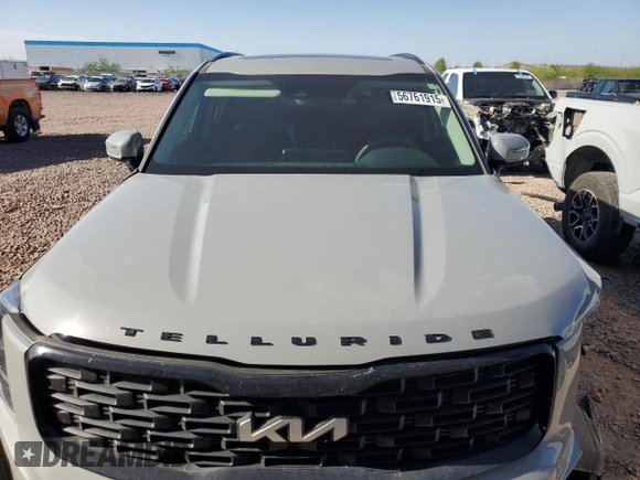 2022 Kia Telluride EX with VIN 5XYP3DHC1NG211253, listed as a Copart auction lot 56761915 with 43,086 mi miles and Salvage title. Bid and sale history available at DreamBid. Image 11.