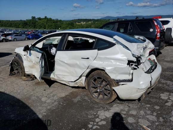 2023 Tesla Model 3 with VIN 5YJ3E1EA5PF567354, listed as a Copart auction lot 60964725 with 60,962 mi miles and Salvage title. Bid and sale history available at DreamBid. Image 2.