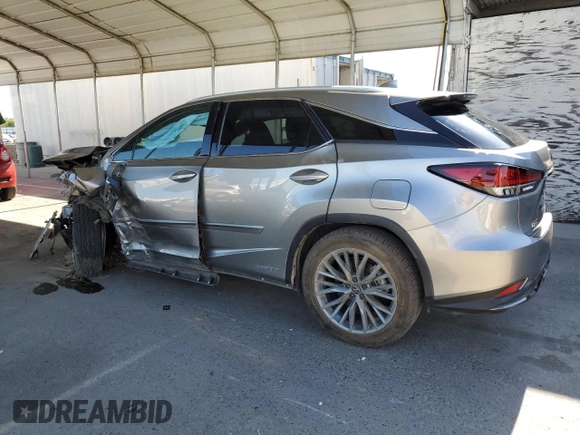 2020 Lexus RX 450h F Sport Performance z VIN 2T2YGMDA9LC044397, wystawiony jako Copart lot #60571545 z przebiegiem 43 856 mil mil oraz Szkoda całkowita • Salvage title. Historia ofert i sprzedaży dostępna na DreamBid. Obrazek 2.