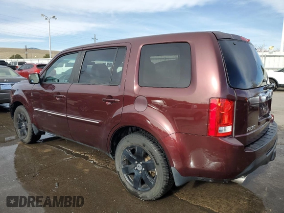 2012 Honda Pilot EX-L with VIN 5FNYF4H75CB080928, listed as a Copart auction lot 49820995 with 182,927 mi miles and Salvage Title. Bid and sale history available at DreamBid. Image 2.