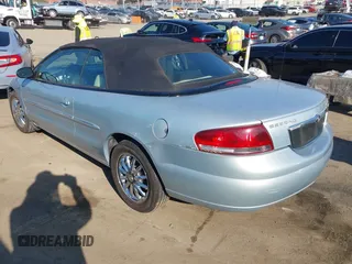 2002 Chrysler Sebring Limited with VIN 1C3EL65R72N233892, listed as a IAAI auction lot 41338296 with 120,875 mi miles and . Bid and sale history available at DreamBid. Image 3.