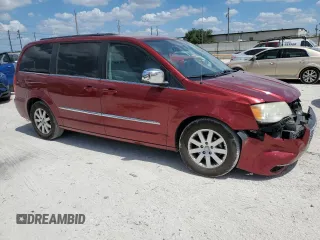 2011 Chrysler Town & Country Touring L with VIN 2A4RR8DG1BR645679, listed as a Copart auction lot 69432794 with 129,236 mi miles and Salvage Title. Bid and sale history available at DreamBid. Image 4.