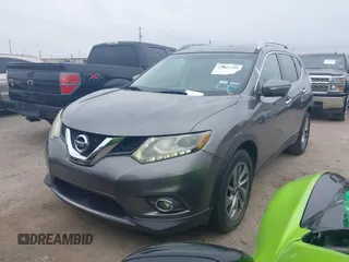 2015 Nissan Rogue SL with VIN 5N1AT2MT9FC875950, listed as a IAAI auction lot 41621949 with 107,605 mi miles. Bid and sale history available at carsss.com. Image 19.