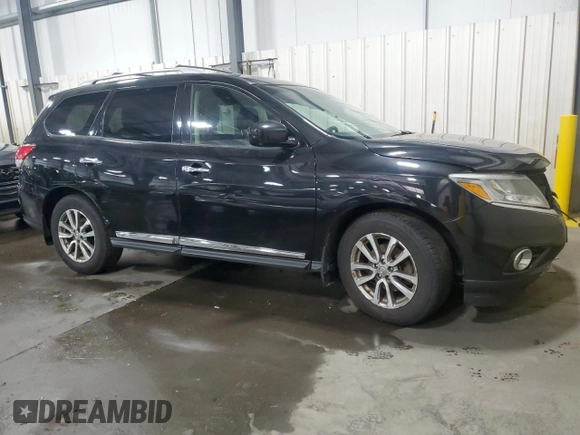 2015 Nissan Pathfinder Platinum with VIN 5N1AR2MM1FC700700, listed as a Copart auction lot 56637765 with 201,149 mi miles and Salvage title. Bid and sale history available at DreamBid. Image 4.