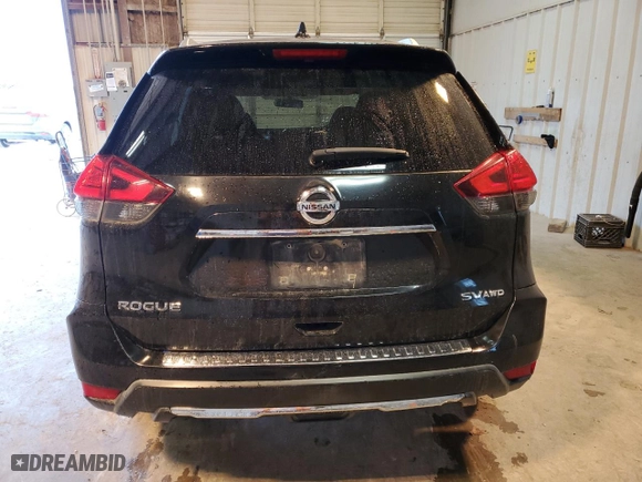 2017 Nissan Rogue SV with VIN KNMAT2MV0HP587557, listed as a Copart auction lot 44747515 with 151,375 mi miles and Salvage Title. Bid and sale history available at carsss.com. Image 6.