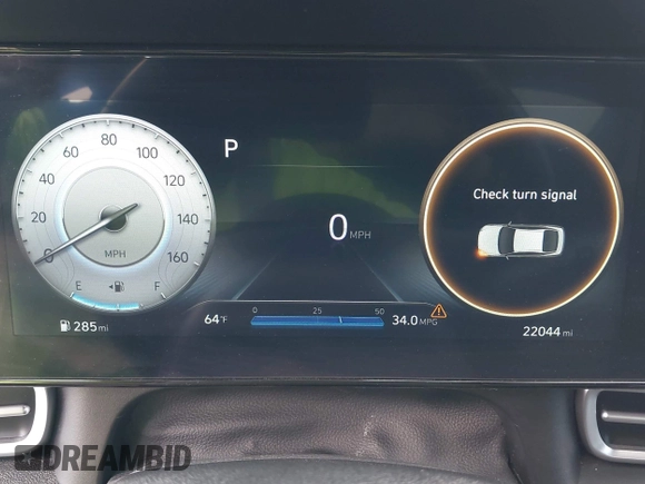 2023 Hyundai Elantra SEL with VIN KMHLS4AGXPU624963, listed as a IAAI auction lot 41947452 with 22,044 mi miles and . Bid and sale history available at DreamBid. Image 7.