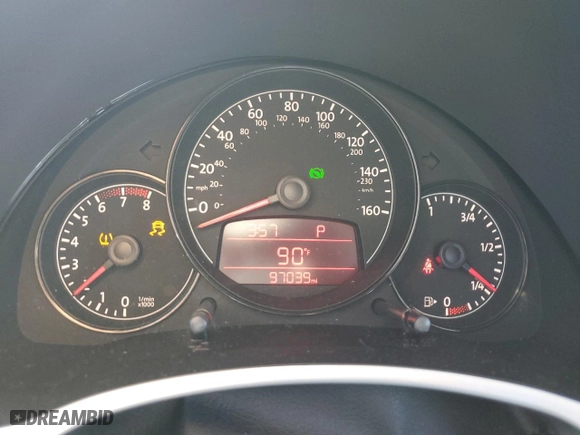 2012 Volkswagen Beetle 2.5L PZEV with VIN 3VWJP7ATXCM627644, listed as a Copart auction lot 73436334 with 97,039 mi miles and Salvage Title. Bid and sale history available at carsss.com. Image 9.