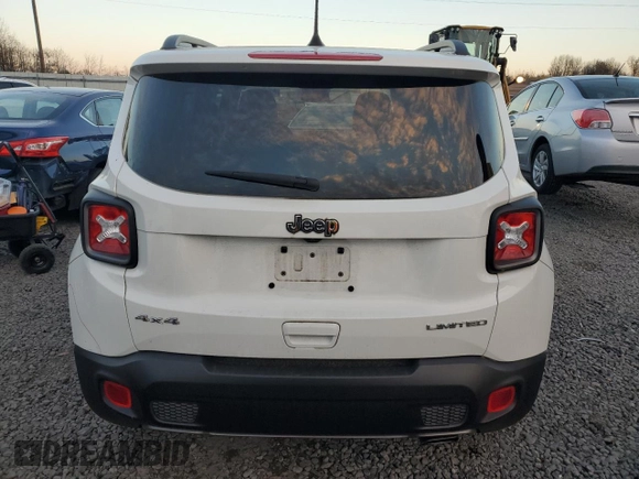 2020 Jeep Renegade Limited with VIN ZACNJBD12LPL45544, listed as a Copart auction lot 83490614 with 16,858 mi miles and Salvage title. Bid and sale history available at DreamBid. Image 6.