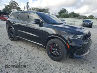 2021 Dodge Durango SRT Hellcat with VIN 1C4SDJH91MC662339, listed as a Copart auction lot 78752194 with 50,682 mi miles and Salvage Title. Bid and sale history available at DreamBid. Image 4.