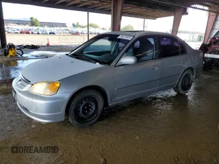 2001 Honda Civic EX with VIN JHMES25701S003115, listed as a Copart auction lot 86424924 with 166,550 mi miles and Clean Title. Bid and sale history available at carsss.com. Image 1.