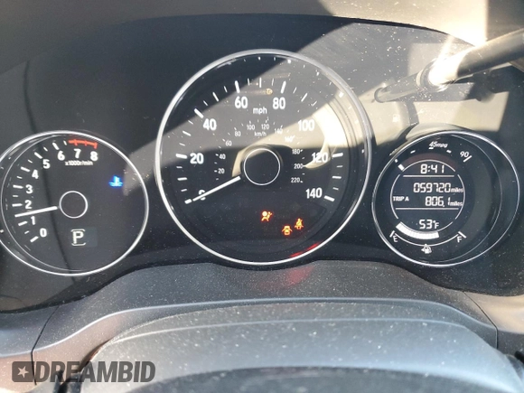 2018 Honda HR-V EX-L Navi with VIN 3CZRU5H70JM701169, listed as a Copart auction lot 43001395 with 59,720 mi miles and Salvage Title. Bid and sale history available at carsss.com. Image 9.