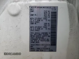 2015 Nissan Rogue SV with VIN 5N1AT2MVXFC805004, listed as a Copart auction lot 51209135 with 125,639 mi miles and Salvage Title. Bid and sale history available at DreamBid. Image 15.
