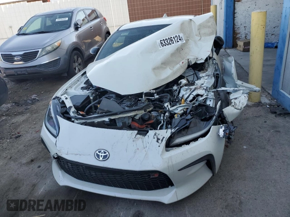 2023 Toyota GR86 Premium with VIN JF1ZNBE17P9763652, listed as a Copart auction lot 63326124 with 7,362 mi miles and Salvage Title. Bid and sale history available at carsss.com. Image 5.
