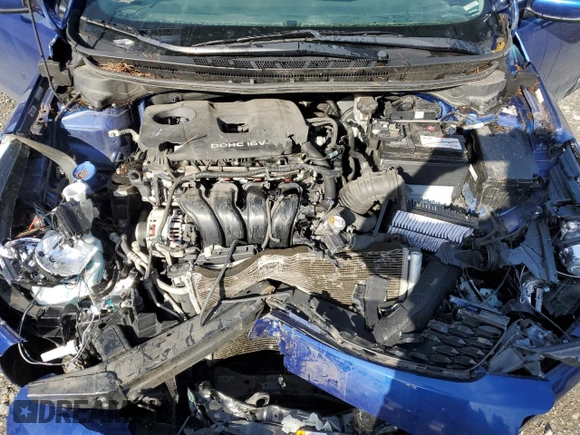 2017 Kia Forte LX with VIN 3KPFK4A78HE128822, listed as a Copart auction lot 52456895 with 0 mi miles and Salvage Title. Bid and sale history available at carsss.com. Image 12.