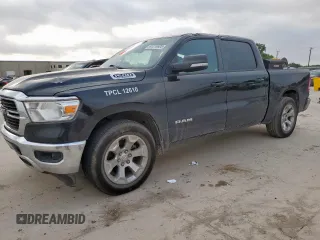 2021 Ram 1500 Lone Star with VIN 1C6RREFT4MN661316, listed as a Copart auction lot 61218605 with 61,672 mi miles and Salvage title. Bid and sale history available at DreamBid. Image 1.