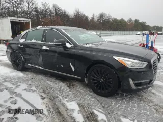2017 Genesis G90 5.0L Ultimate with VIN KMHG54JH9HU026382, listed as a Copart auction lot 41832495 with 118,101 mi miles and Salvage Title. Bid and sale history available at carsss.com. Image 4.