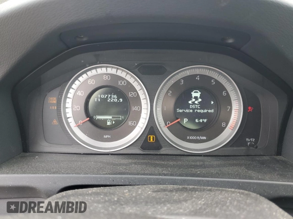 2013 Volvo S60 T5 Premier with VIN YV1612FS7D1219169, listed as a Copart auction lot 62409405 with 107,736 mi miles and Clean title. Bid and sale history available at DreamBid. Image 9.