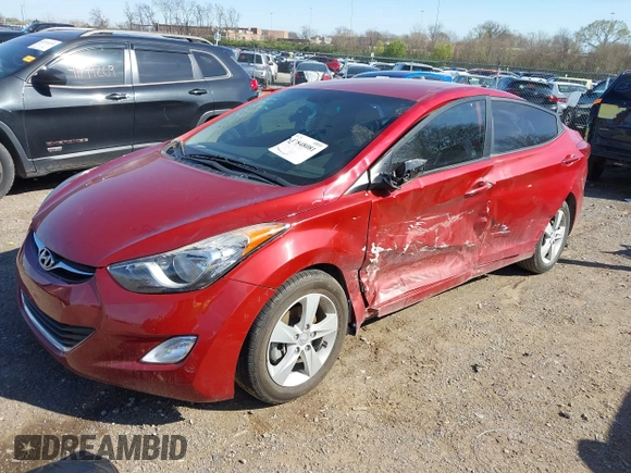 2013 Hyundai Elantra GLS with VIN KMHDH4AE4DU527562, listed as a IAAI auction lot 41848081 with 59,783 mi miles and . Bid and sale history available at DreamBid. Image 2.
