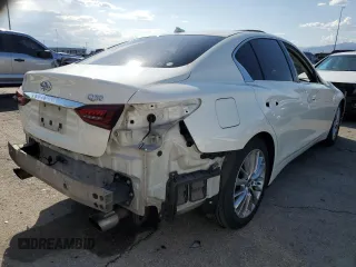 2019 Infiniti Q50 Luxe with VIN JN1EV7AP2KM515513, listed as a Copart auction lot 59893895 with 124,644 mi miles and Salvage title. Bid and sale history available at DreamBid. Image 3.