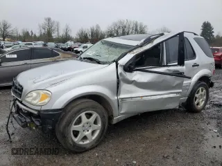 2002 Mercedes-Benz M-Class with VIN 4JGAB54EX2A324289, listed as a Copart auction lot 41439525 with 0 mi miles and Salvage Title. Bid and sale history available at carsss.com. Image 1.
