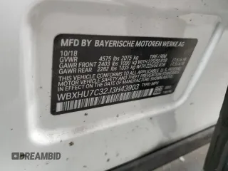 2018 BMW X1 sDrive28i with VIN WBXHU7C32J3H43903, listed as a Copart auction lot 45000375 with 76,158 mi miles and Salvage Title. Bid and sale history available at carsss.com. Image 14.