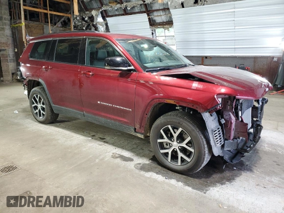 2024 Jeep Grand Cherokee Limited z VIN 1C4RJKBG9R8550516, wystawiony jako Copart lot #62032995 z przebiegiem 10 625 mil mil oraz Szkoda całkowita • Salvage title. Historia ofert i sprzedaży dostępna na DreamBid. Obrazek 4.