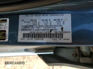 2010 Mazda 3 i SV with VIN JM1BL1SF6A1136782, listed as a Copart auction lot 53296315 with 148,018 mi miles and Clean Title. Bid and sale history available at DreamBid. Image 12.