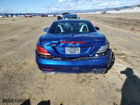 2017 Mercedes-Benz SLC with VIN WDDPK3JAXHF127029, listed as a Copart auction lot 81070644 with 47,521 mi miles and Salvage Title. Bid and sale history available at carsss.com. Image 6.