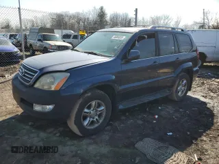 2005 Lexus GX 470 with VIN JTJBT20X950068956, listed as a Copart auction lot 46004035 with 0 mi miles and Clean Title. Bid and sale history available at carsss.com. Image 1.