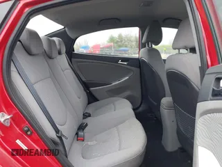 2012 Hyundai Accent GLS with VIN KMHCU4AEXCU168661, listed as a IAAI auction lot 41963258 with 216,006 mi miles. Bid and sale history available at carsss.com. Image 8.