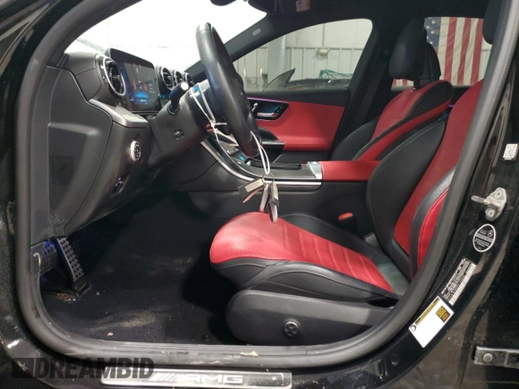 2023 Mercedes-Benz C 43 AMG with VIN W1KAF8HB4PR105840, listed as a Copart auction lot 42127305 with 16,712 mi miles and Salvage Title. Bid and sale history available at DreamBid. Image 7.