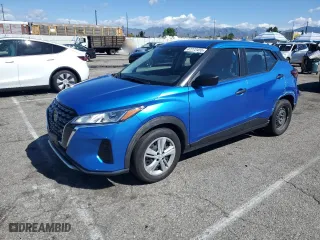 2021 Nissan Kicks S with VIN 3N1CP5BV3ML520154, listed as a Copart auction lot 47772455 with 42,975 mi miles and Salvage Title. Bid and sale history available at carsss.com. Image 1.
