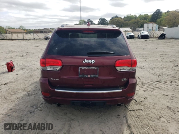 2020 Jeep Grand Cherokee Overland with VIN 1C4RJFCG9LC197270, listed as a Copart auction lot 53049795 with 29,437 mi miles and Salvage Title. Bid and sale history available at DreamBid. Image 6.