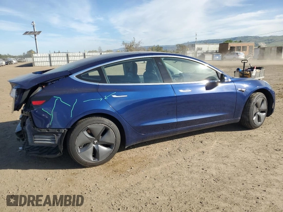 2018 Tesla Model 3 Long Range Battery with VIN 5YJ3E1EA6JF040351, listed as a Copart auction lot 52710835 with 89,360 mi miles and Salvage Title. Bid and sale history available at DreamBid. Image 3.