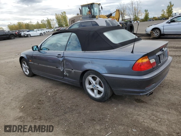 2003 BMW 3 Series 325Ci with VIN WBABS33493PG89518, listed as a Copart auction lot 74748284 with 0 mi miles and Salvage Title. Bid and sale history available at carsss.com. Image 2.