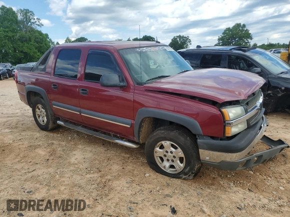2004 Chevrolet Avalanche Z71 with VIN 3GNEK12T64G128524, listed as a Copart auction lot 55747655 with 501,677 mi miles and Salvage title. Bid and sale history available at DreamBid. Image 4.