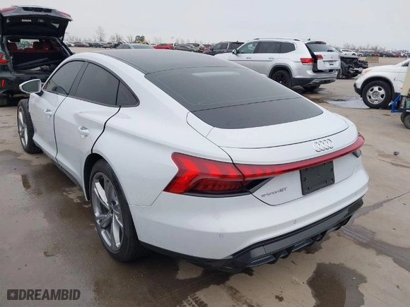 2024 Audi e-tron GT Premium Plus with VIN WAUFJBFW1R7000993, listed as a IAAI auction lot 41483337 with 9,779 mi miles. Bid and sale history available at carsss.com. Image 3.