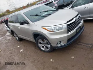 2015 Toyota Highlander Limited z VIN 5TDDKRFH8FS135598, wystawiony jako IAAI lot #40926477 z przebiegiem Nie podano mil oraz . Historia ofert i sprzedaży dostępna na DreamBid. Obrazek 1.