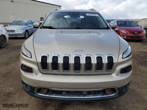2014 Jeep Cherokee Limited with VIN 1C4PJMDS7EW304901, listed as a Copart auction lot 52597755 with 129,837 mi miles and Salvage Title. Bid and sale history available at carsss.com. Image 5.