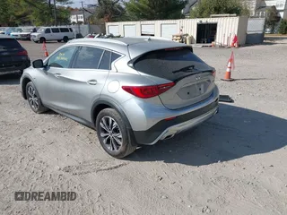 2019 Infiniti QX30 Luxe with VIN SJKCH5CRXKA011966, listed as a IAAI auction lot 40800082 with 56,138 mi miles and . Bid and sale history available at DreamBid. Image 3.