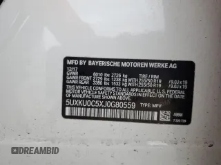 2018 BMW X6 sDrive35i with VIN 5UXKU0C5XJ0G80559, listed as a Copart auction lot 79767994 with 68,731 mi miles and Salvage Title. Bid and sale history available at carsss.com. Image 13.