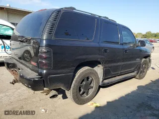 2001 GMC Yukon Denali with VIN 1GKEK63U61J224021, listed as a Copart auction lot 72157364 with 213,778 mi miles and Clean Title. Bid and sale history available at carsss.com. Image 3.