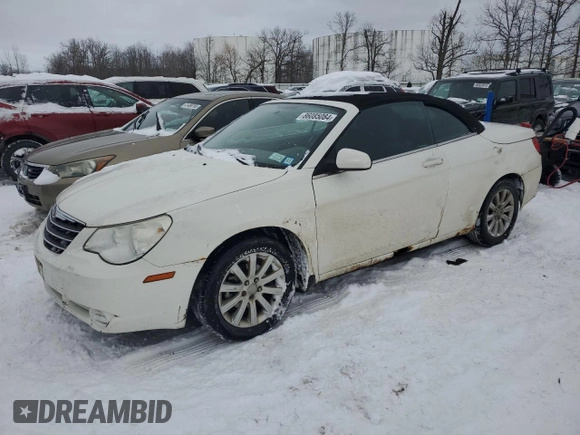 2010 Chrysler Sebring Touring with VIN 1C3BC5EDXAN219324, listed as a Copart auction lot 86085084 with 147,209 mi miles and Salvage Title. Bid and sale history available at carsss.com. Image 1.