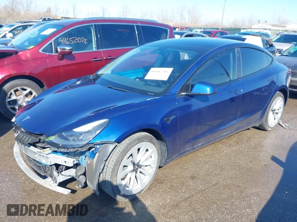 2021 Tesla Model 3 Long Range with VIN 5YJ3E1EB6MF990089, listed as a IAAI auction lot 41607316 with 25,223 mi miles and . Bid and sale history available at DreamBid. Image 24.