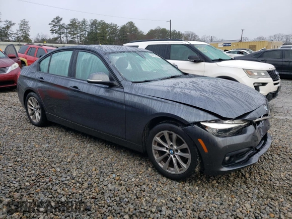2016 BMW 3 Series 320i with VIN WBA8A9C57GK618858, listed as a Copart auction lot 45157415 with 124,347 mi miles and Salvage Title. Bid and sale history available at carsss.com. Image 4.