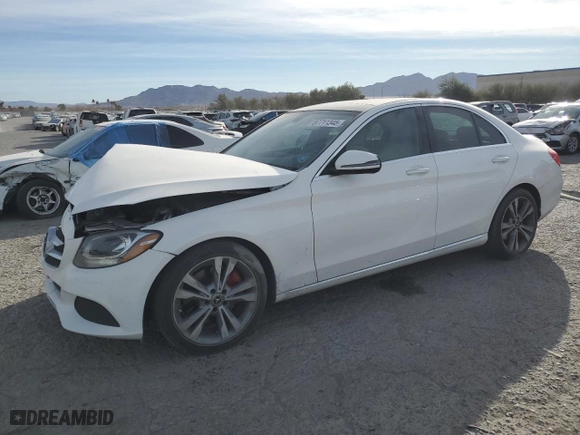 2017 Mercedes-Benz C-Class C 300 with VIN WDDWF4JB8HR309728, listed as a Copart auction lot 87711345 with 116,268 mi miles and Salvage Title. Bid and sale history available at carsss.com. Image 1.