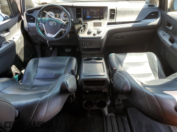 2015 Toyota Sienna SE with VIN 5TDXK3DC7FS546041, listed as a Copart auction lot 53992165 with 106,259 mi miles and Salvage Title. Bid and sale history available at carsss.com. Image 8.