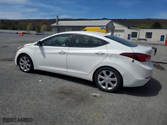 2013 Hyundai Elantra Limited with VIN 5NPDH4AE0DH307382, listed as a Copart auction lot 54208875 with 162,504 mi miles and Clean Title. Bid and sale history available at carsss.com. Image 2.
