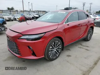 2023 Lexus RX with VIN 2T2BBMCA9PC014179, listed as a Copart auction lot 55597415 with 9,525 mi miles and Salvage Title. Bid and sale history available at carsss.com. Image 1.